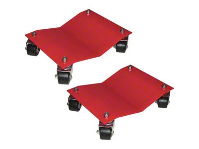 Heavy Duty Auto Dollies; 12x16-Inch; Pair