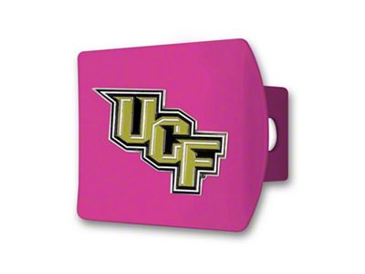 Hitch Cover with Central Florida Logo; Pink (Universal; Some Adaptation May Be Required)