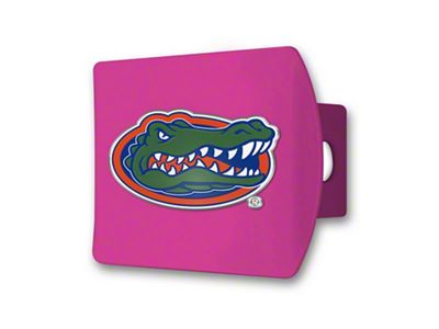 Hitch Cover with Florida Logo; Pink (Universal; Some Adaptation May Be Required)