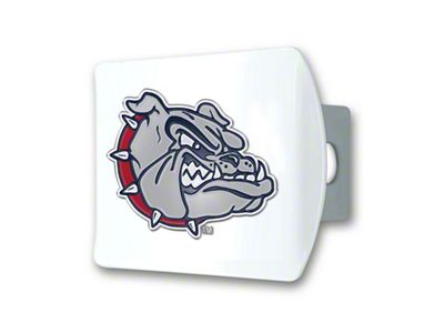 Hitch Cover with Gonzaga Logo; White (Universal; Some Adaptation May Be Required)