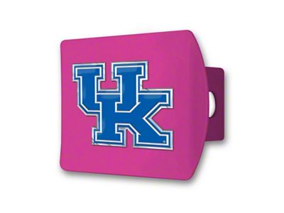 Hitch Cover with Kentucky Logo; Pink (Universal; Some Adaptation May Be Required)