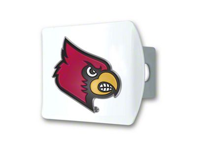 Hitch Cover with Louisville Logo; White (Universal; Some Adaptation May Be Required)