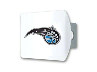 Hitch Cover with Orlando Magic Logo; White (Universal; Some Adaptation May Be Required)