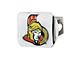 Hitch Cover with Ottawa Senators Logo; Chrome (Universal; Some Adaptation May Be Required)