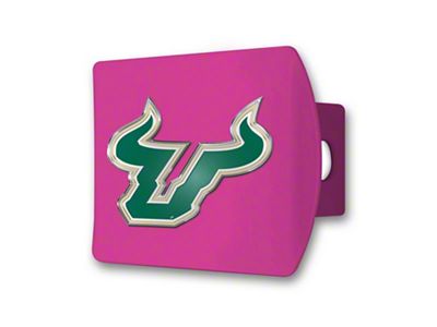 Hitch Cover with South Florida Logo; Pink (Universal; Some Adaptation May Be Required)