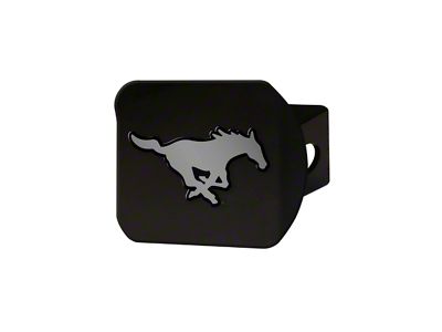 Hitch Cover with Southern Methodist University Logo; Black (Universal; Some Adaptation May Be Required)