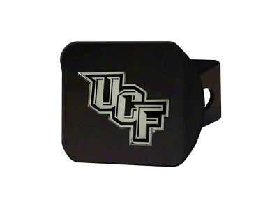 Hitch Cover with University of Central Florida Logo; Black (Universal; Some Adaptation May Be Required)