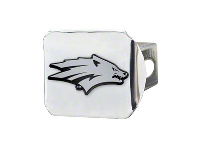 Hitch Cover with University of Nevada Logo; Chrome (Universal; Some Adaptation May Be Required)