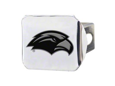 Hitch Cover with University of Southern Mississippi Logo; Chrome (Universal; Some Adaptation May Be Required)