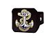 Hitch Cover with U.S. Naval Academy Logo; Black (Universal; Some Adaptation May Be Required)