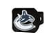 Hitch Cover with Vancouver Canucks Logo; Black (Universal; Some Adaptation May Be Required)