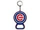 Keychain Bottle Opener with Chicago Cubs Logo; Blue