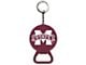 Keychain Bottle Opener with Mississippi State University Logo; Maroon