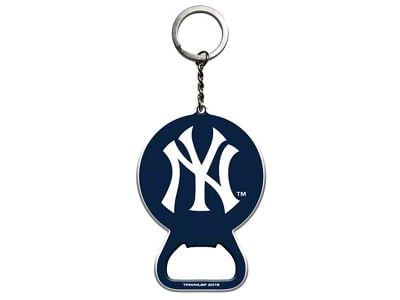 Keychain Bottle Opener with New York Yankees Logo; Navy