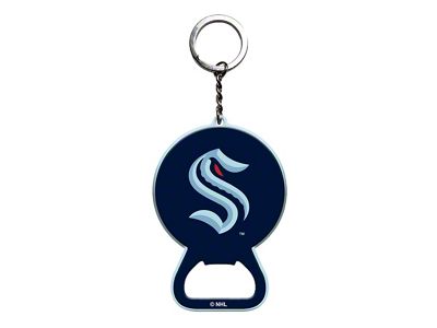 Keychain Bottle Opener with Seattle Kraken Logo; Blue