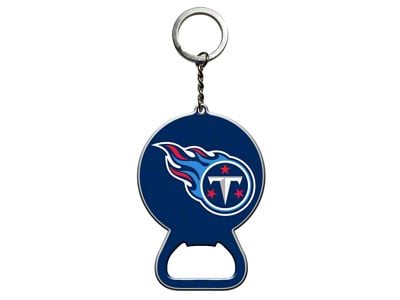 Keychain Bottle Opener with Tennessee Titans Logo; Blue