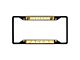 License Plate Frame with Indiana Pacers Logo; Black and Chrome (Universal; Some Adaptation May Be Required)