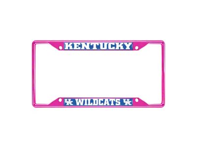 License Plate Frame with Kentucky; Pink (Universal; Some Adaptation May Be Required)