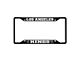 License Plate Frame with Los Angeles Kings Logo; Black and Black (Universal; Some Adaptation May Be Required)