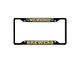 License Plate Frame with Milwaukee Brewers Logo; Black and Navy (Universal; Some Adaptation May Be Required)