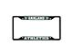 License Plate Frame with Oakland Athletics Logo; Black and Green (Universal; Some Adaptation May Be Required)