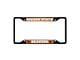 License Plate Frame with Oregon State University Logo; Black and Black (Universal; Some Adaptation May Be Required)