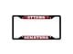 License Plate Frame with Ottawa Senators Logo; Black and Red (Universal; Some Adaptation May Be Required)