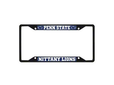 License Plate Frame with Pennsylvania State University Logo; Black and Navy (Universal; Some Adaptation May Be Required)