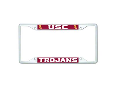 License Plate Frame with Southern California; White (Universal; Some Adaptation May Be Required)