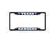 License Plate Frame with Texas Rangers Logo; Black and Blue (Universal; Some Adaptation May Be Required)