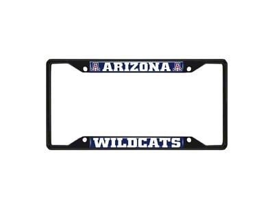 License Plate Frame with University of Arizona Logo; Black and Navy (Universal; Some Adaptation May Be Required)