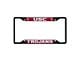 License Plate Frame with University of Southern California Logo; Black and Cardinal (Universal; Some Adaptation May Be Required)