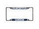 License Plate Frame with Vancouver Canucks Logo; Chrome (Universal; Some Adaptation May Be Required)