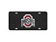 License Plate with Ohio State University Logo; Black (Universal; Some Adaptation May Be Required)