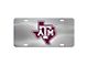 License Plate with Texas A&M University Logo; Stainless Steel (Universal; Some Adaptation May Be Required)