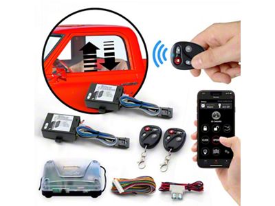 One Touch Remote Power Window Control Kit with Keyless Entry System (Universal; Some Adaptation May Be Required)