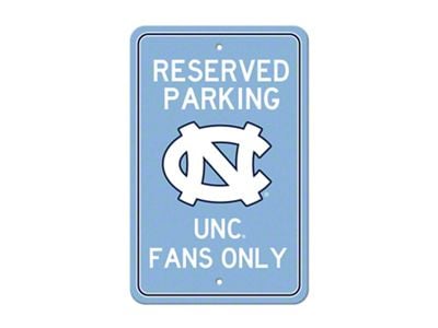 Parking Sign with University of North Carolina at Chapel Hill Logo; Blue