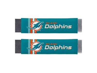 Rally Seatbelt Pads with Miami Dolphins Logo; Aqua (Universal; Some Adaptation May Be Required)