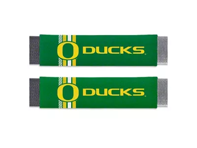 Rally Seatbelt Pads with Oregon Logo; Green (Universal; Some Adaptation May Be Required)