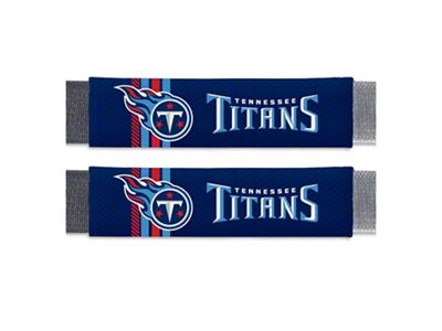 Rally Seatbelt Pads with Tennessee Titans Logo; Navy (Universal; Some Adaptation May Be Required)