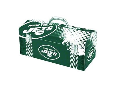 Tool Box with New York Jets Logo; Green