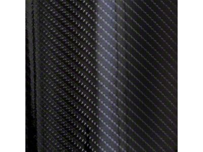 Vinyl Car Wrap Film; Ultra Gloss Epoxy Black Carbon Fiber (Universal; Some Adaptation May Be Required)