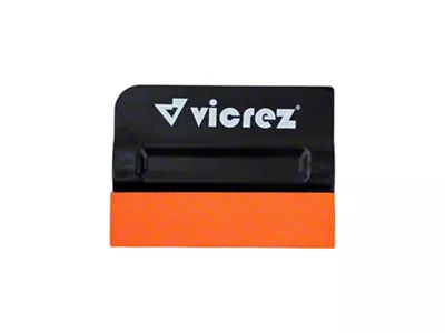 Vinyl Wrap Magnetic Pro-Tint Bondo Squeegee; Orange Suede Edge