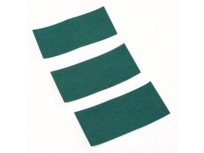 Vinyl Wrap Microfiber Green Suede Soft Felt; Set of 3