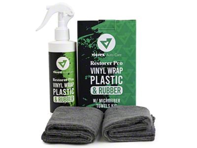 Vinyl Wrap, Plastic and Rubber Restorer Pro with Microfiber Towels