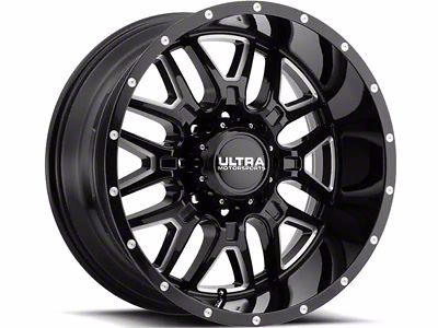 Ultra Wheels Hunter Gloss Black Milled 6-Lug Wheel; 20x9; 18mm Offset (07-14 Tahoe)