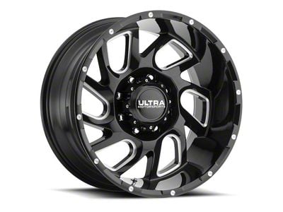Ultra Wheels Carnage Gloss Black Milled 6-Lug Wheel; 20x10; -25mm Offset (07-14 Yukon)