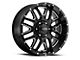 Ultra Wheels Hunter Gloss Black Milled 5-Lug Wheel; 20x10; -25mm Offset (09-18 RAM 1500)