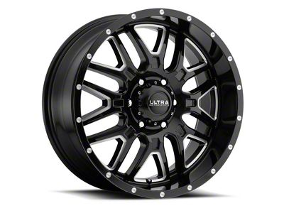 Ultra Wheels Hunter Gloss Black Milled 6-Lug Wheel; 20x9; -12mm Offset (15-20 Yukon)