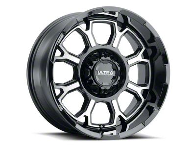 Ultra Wheels Commander Gloss Black Machined 6-Lug Wheel; 20x9; 18mm Offset (04-08 F-150)